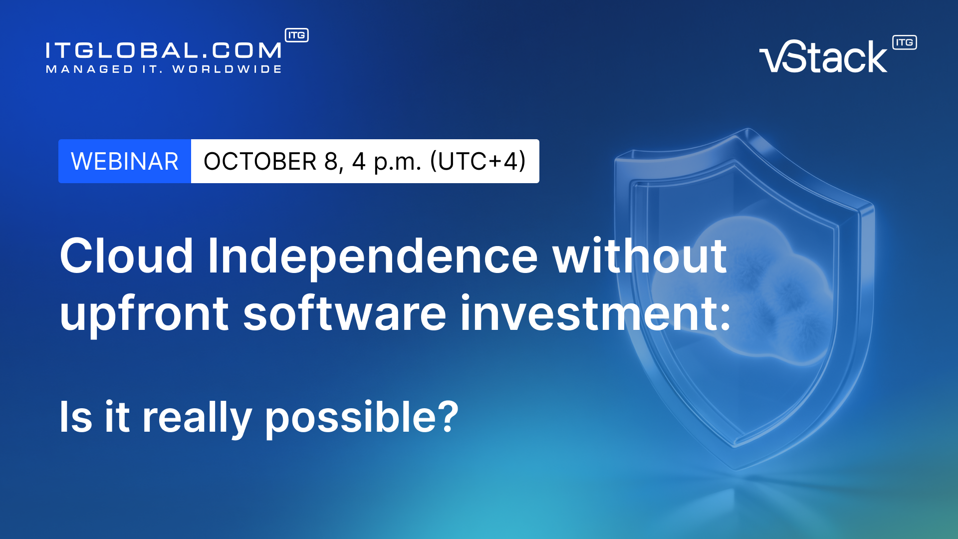 Cloud Independence without upfront software investment: Is it really possible?